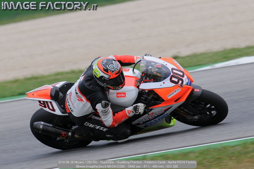 2010-06-26 Misano 1293 Rio - Superbike - Qualifyng Practice - Federico Sandi - Aprilia RSV4 Factory